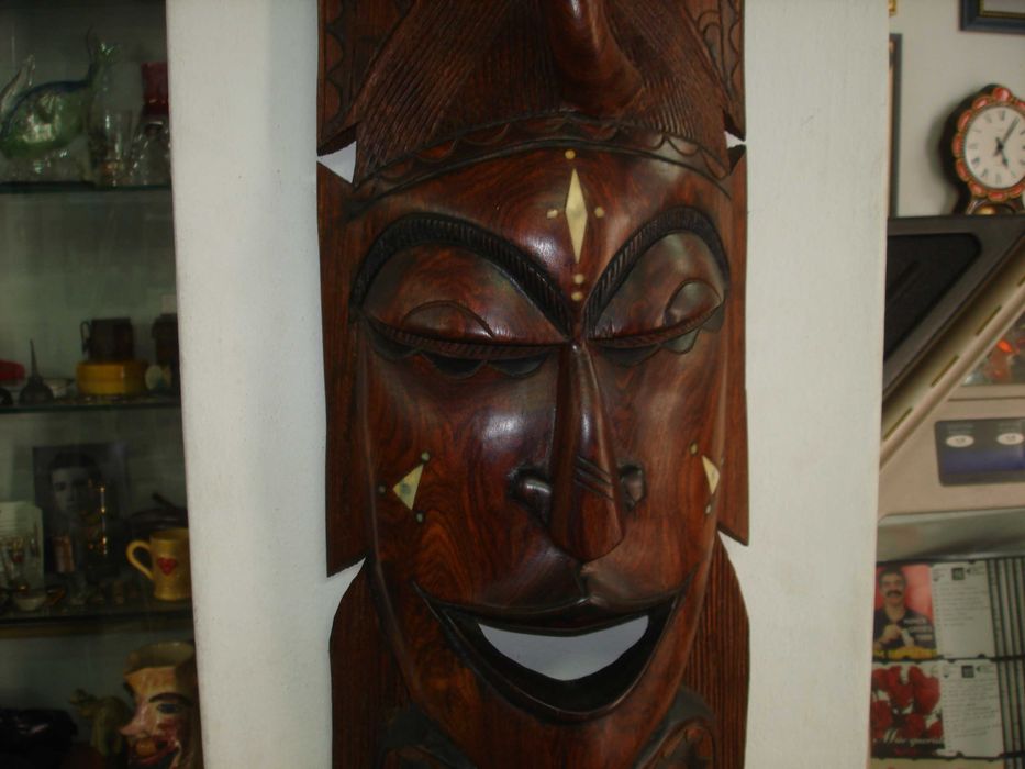 Rostos abstrato Esculpido em madeira Africana