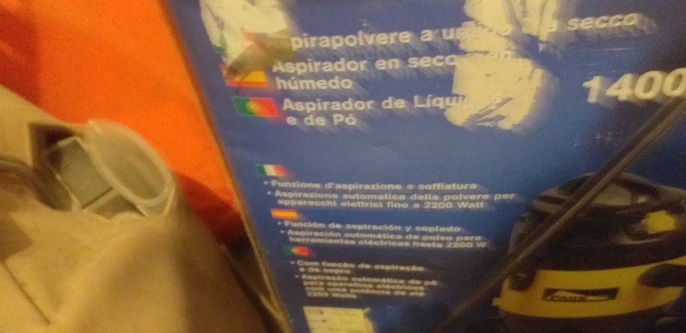 Aspirador liquidos/pó 1400w PARKSIDE