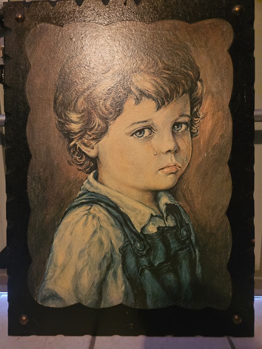 Quadro menino da lágrima