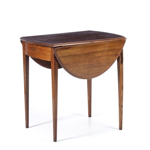 Mesa de abas inglesa com gaveta Jorge III