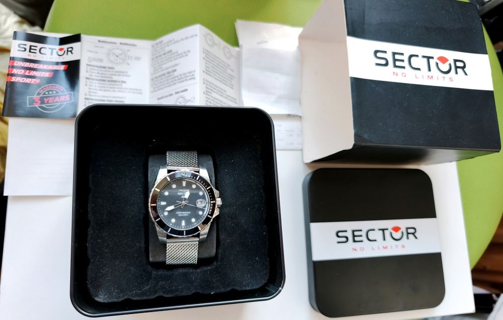Relogio Sector 450/Itália original caixa fatura 
Sem uso dentro cai