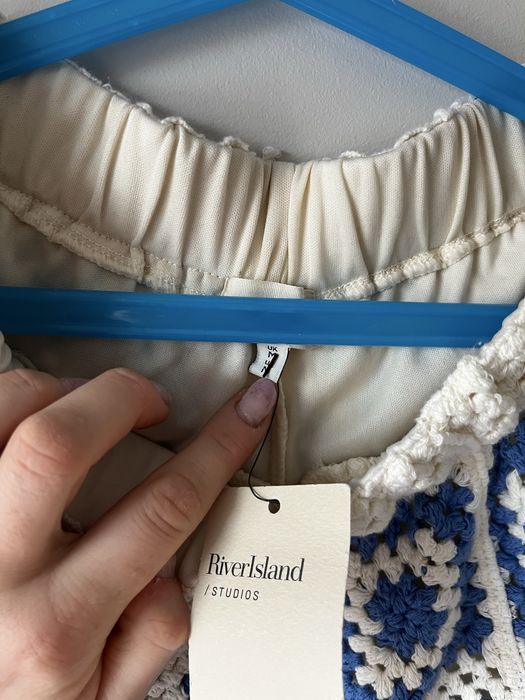 Spodenki dziergane piekna River Island M nowe z metką