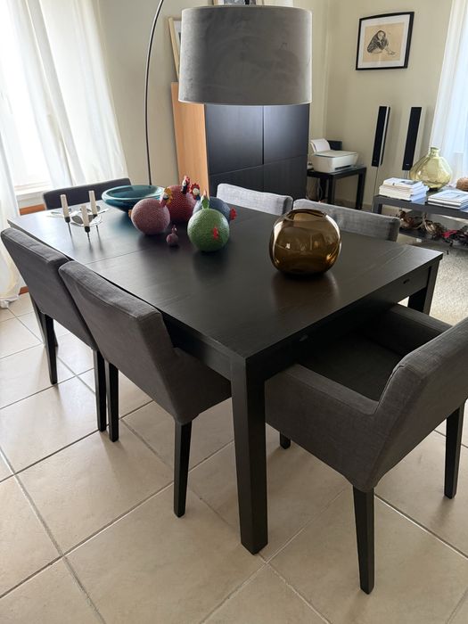 Conjunto mesa + 6 cadeiras IKEA