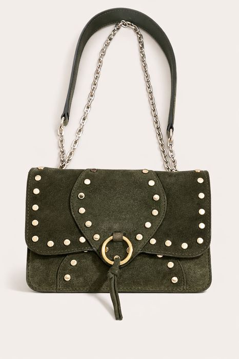 Crossbody bag pele tachas