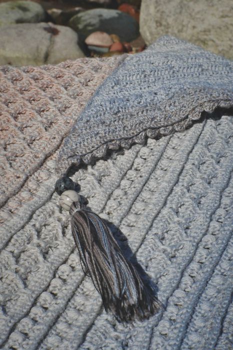 Ręcznie robiona chusta boho, na szydełku, handmade, prezent na Święta