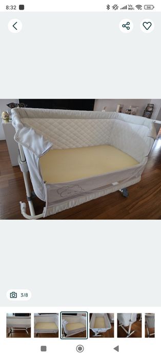 Berço co sleeping Asalvo
