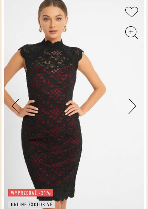 Orsay koronkowa sukienka z podszewką rozmiar 36