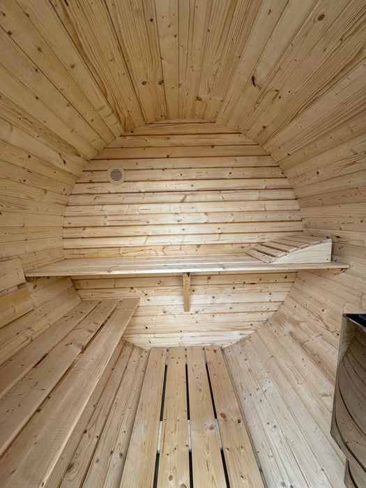 Sauna ogrodowa beczka 150 cm | Piec Vevor 8 kW w zestawie | Od ręki