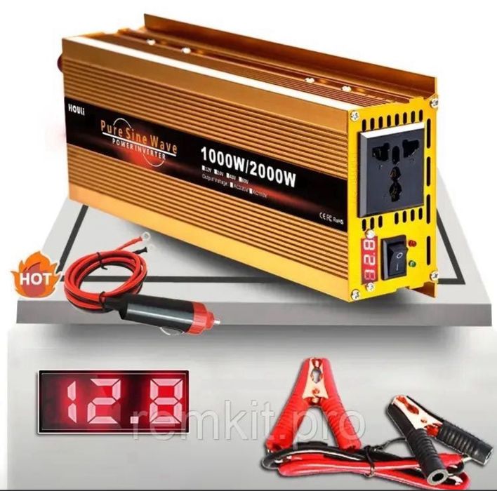 Инвертор 1000W Houli Преобразователь напряжения