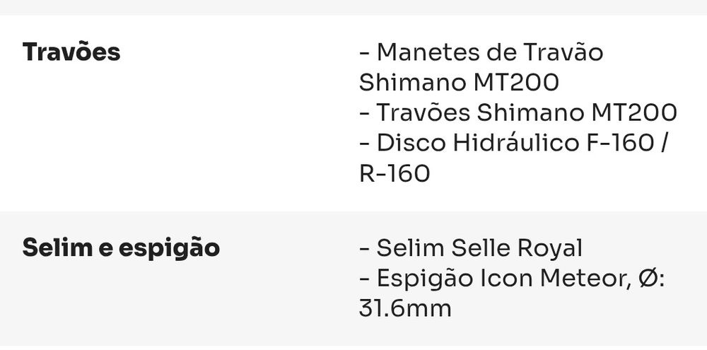 Bicicleta BTT roda 29