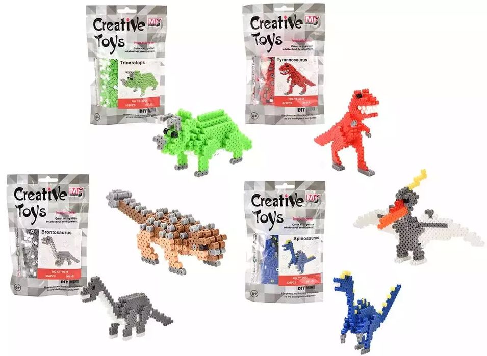 Koraliki do prasowania dinozaur 400el. Trifox