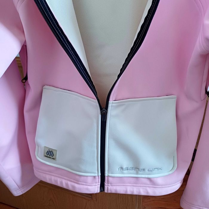 Kurtka soft. 2 w 1 oddychajaca,wiatroszcz.elna r.38-40 L Różowa Nowa