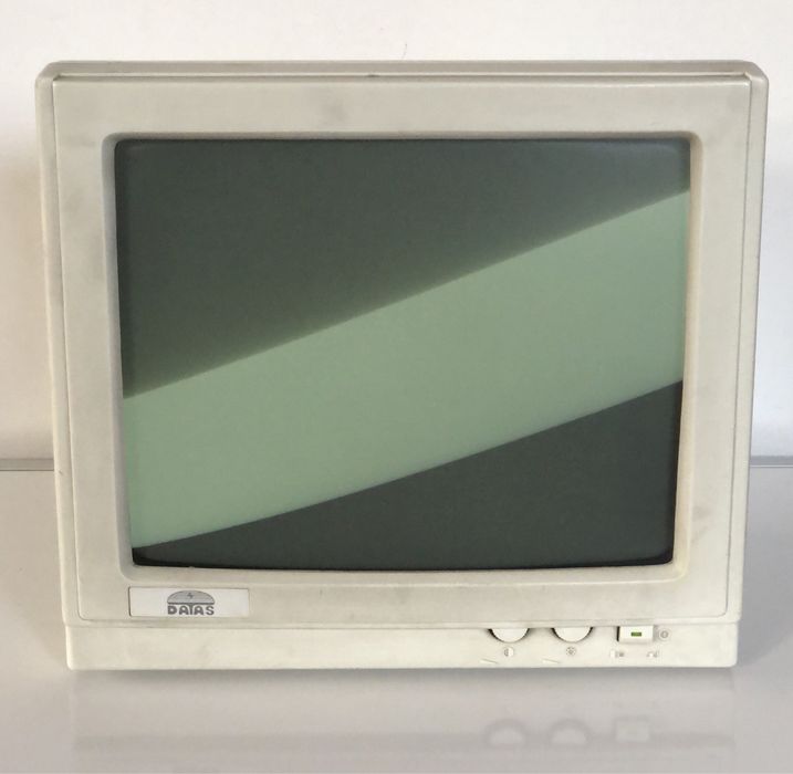Retro monitor DATAS CH-3403V monochromatyczny do komputera PC XT AT
