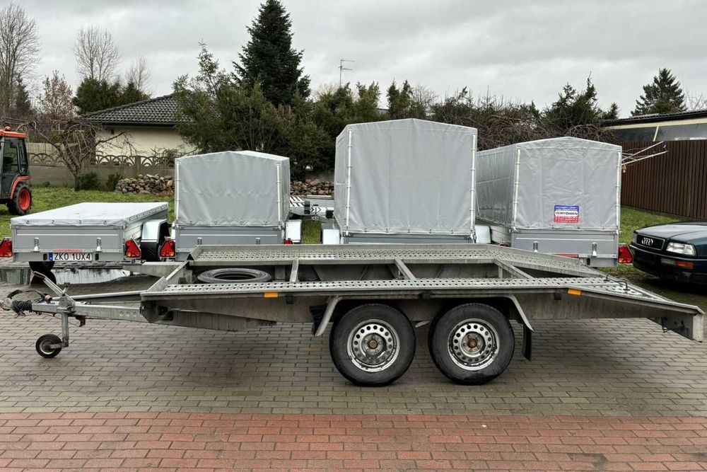 Przyczepy Lawety Dłużyca wypożyczalnia wynajem Koszalin Konikowo