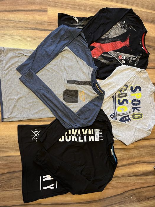 Tshirty koszulki z długim rękawem zestaw 4 szt rozm164