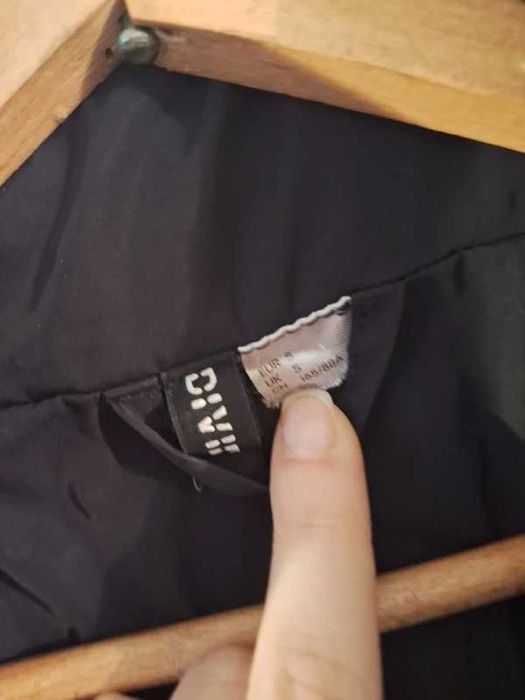 H&M kurtka zimowa czarna S | krótka | ciepła