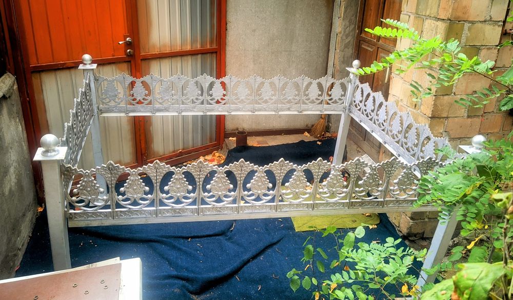 Огорожа АЛЮМІНІЄВА, НЕ ІРЖАВІЄ, вічна на могилу на кладовище 2*1.5м