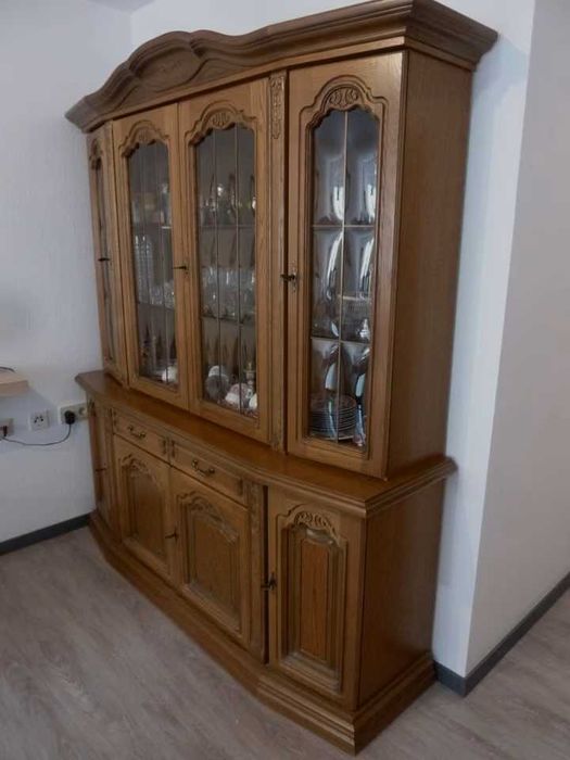 Вітрина буфет дуб- горіх