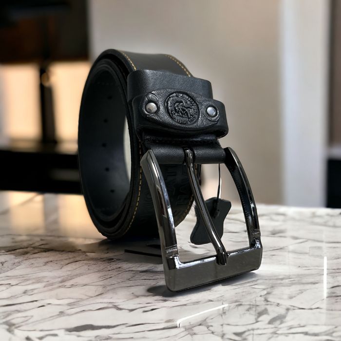 Мужской кожаный ремень diesel, ширина 4.5 см