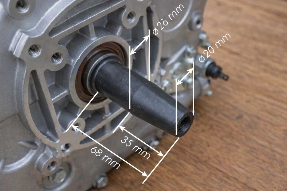 Двигун дизельний для генератора VORSKLA ПМЗ 192F-496DS (кон. вал)