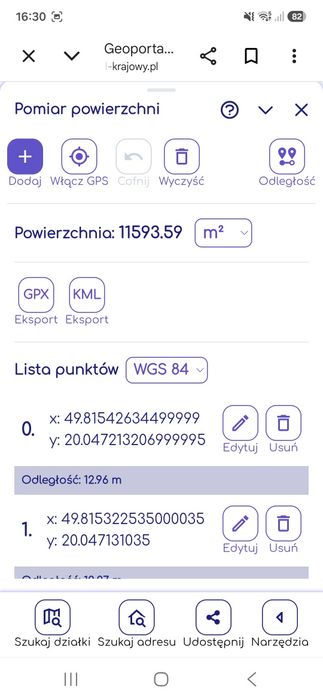 Działka rolna- Zasań - Więcej
