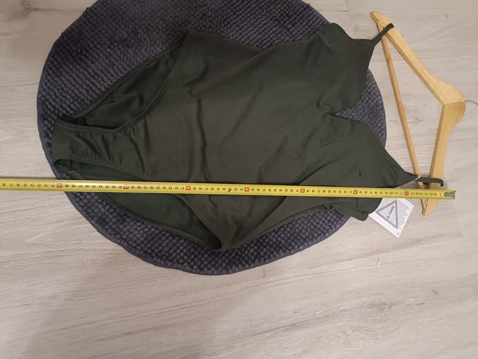 Strój kąpielowy jednoczęściowy, push-up, kolor khaki, rozmiar M / 38
