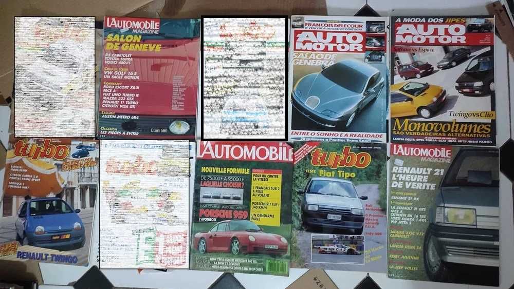 Lote 34 Revistas de Automóveis e Automobilismo
