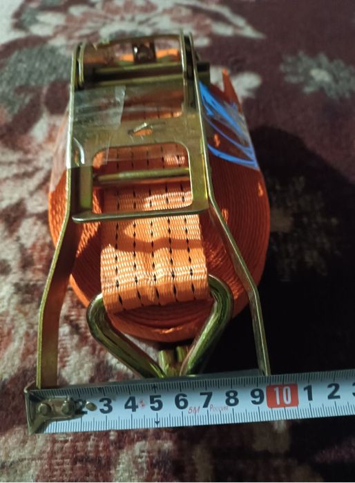 Ремінь стяжний з тріщотков довжиною 9м