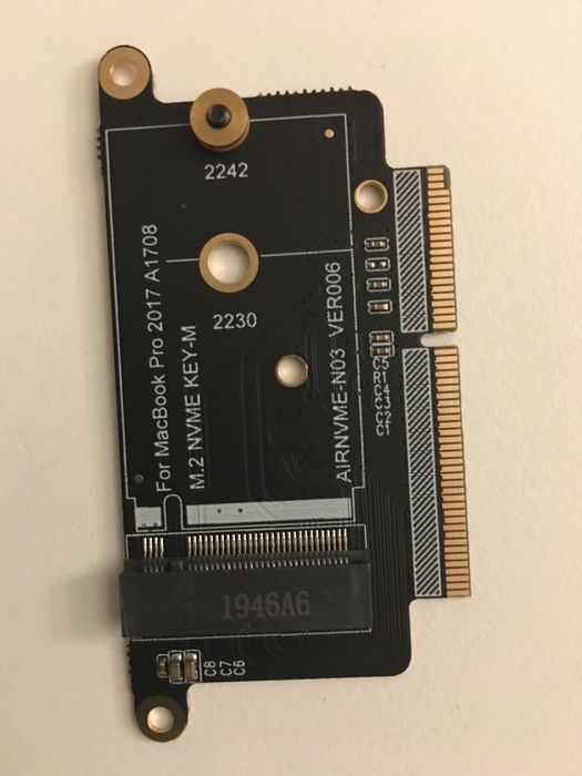 Adaptador de disco para A1708 Macbook Pro 13 2017 sem touchbar e ssd64409568528513120