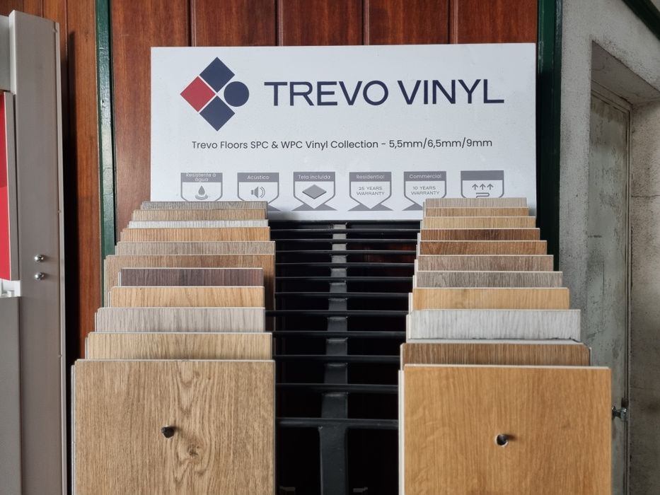Piso vinílico/vinil trevo