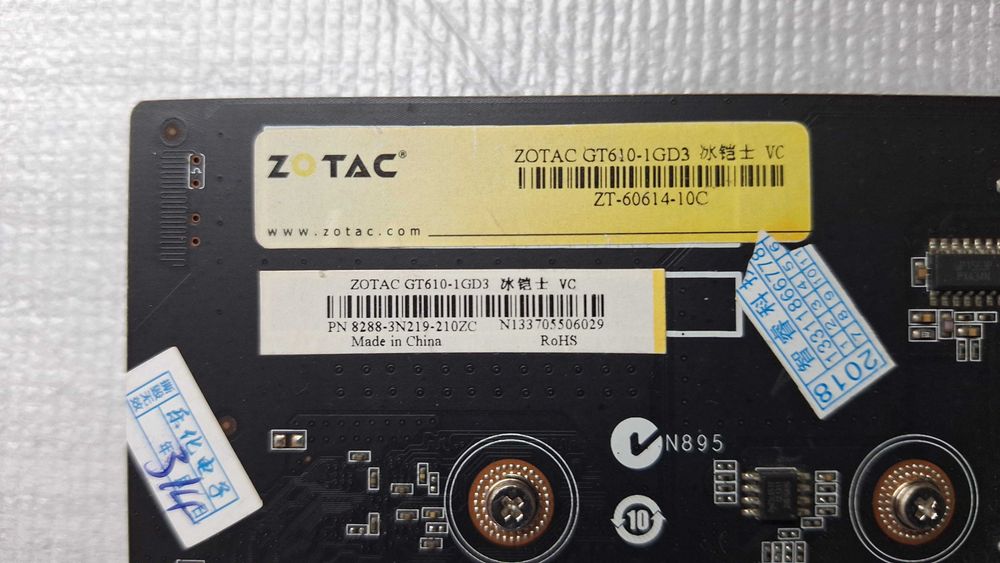 Placa Grafica Zotac GT610 1GD3 (Silent Passive Cooler)