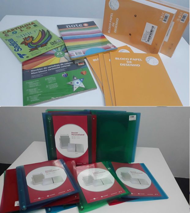 Material Escolar e de Escritorio (NOVO) (vendo todo o conjunto)