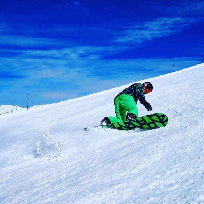 Stroj snoboardowy Quicksilver rozm. M zielono-czarny kurtka spodnie