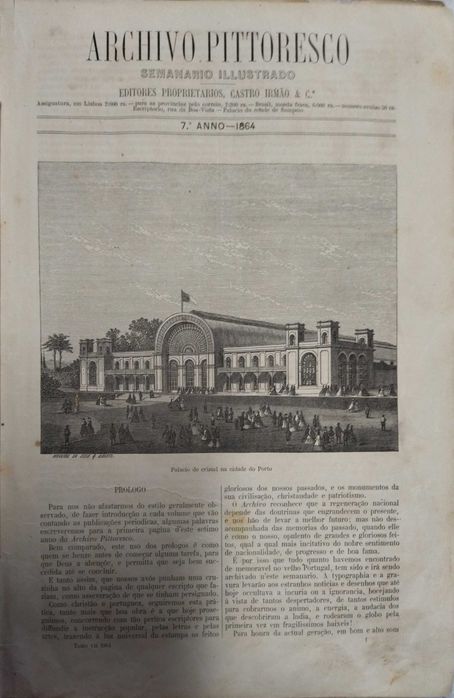 Archivo Pittoresco Volume VII, 1864, Livro antigo