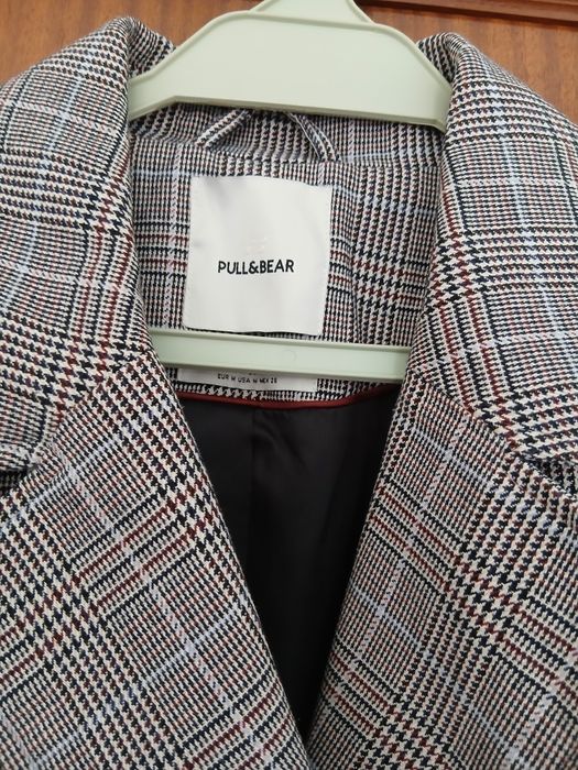 Casaco xadrez Pull&Bear tamanho M
