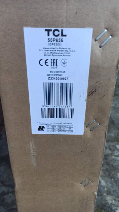 2 x Telewizor 4K TCL 55P635 cena za 2 sztuki + 2 piloty