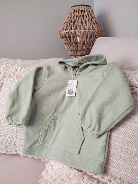 Bluza dziecięca polar 86 mięta nowa