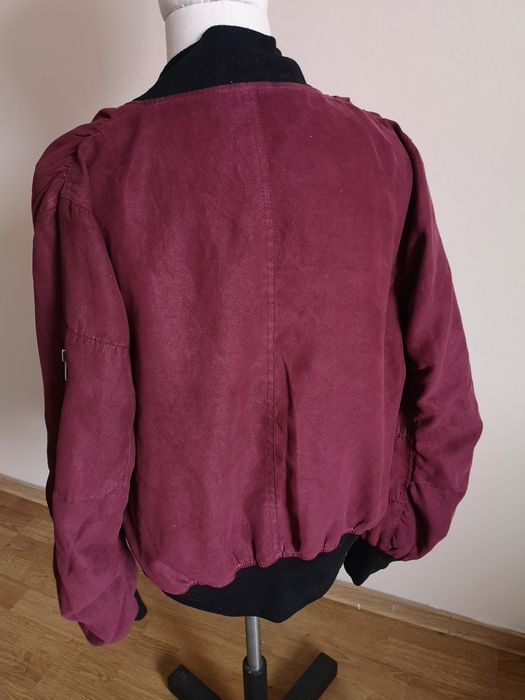 Kurtka bordowa bomberka bluza katana h 38 M ramoneska