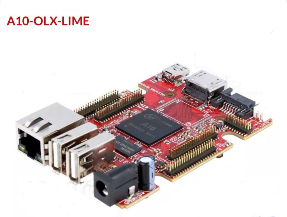 A10-OLINUXINO-LIME Одноплатный компьютер; Cortex A8; 2кБEEPROM,512МБRAM; ARM A10
