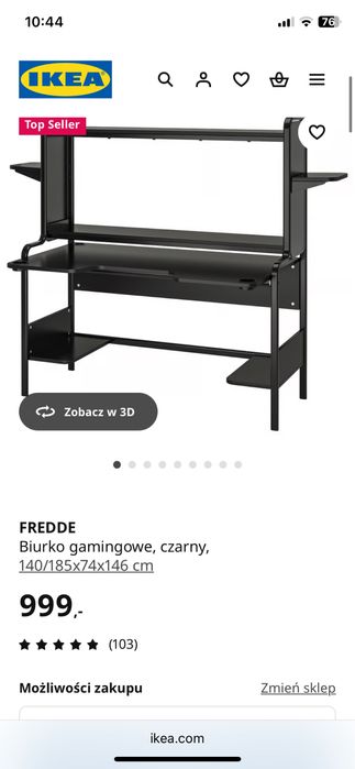 Biurko, regał, tablica, lampka, krzesło, meble mlodzieżowe