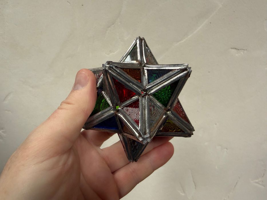 Witraż i metalowa ozdoba Marrakesz Maroko Ręcznie robione