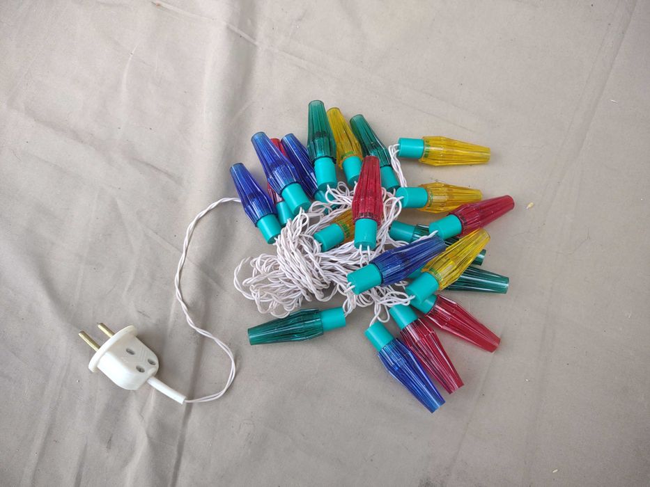 Lampki choinkowe PRL.