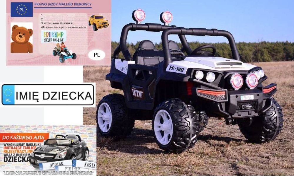 Dwuosobowy Buggy na akumulator Dwuosobowy pojazd na akumulator UTV