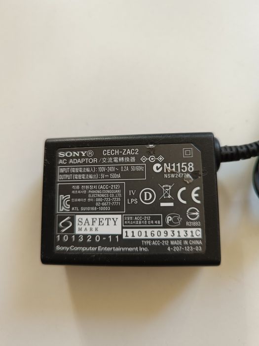 Oryginalny zasilacz Sony 5V 1500mA Cech-zac2