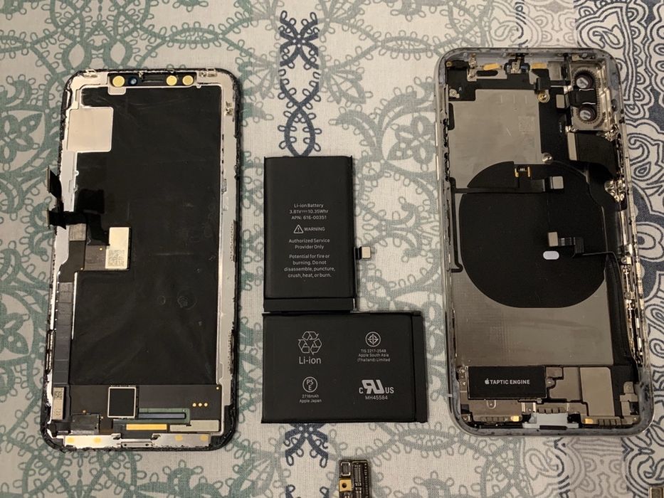 Запчасти iPhone X разборка камера динамик нижний шлейф вибро Face id