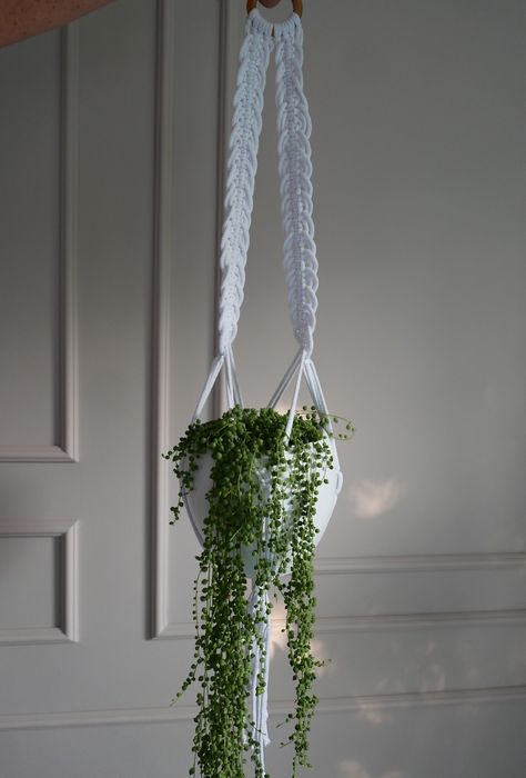 Makrama kwietnik wiszacy