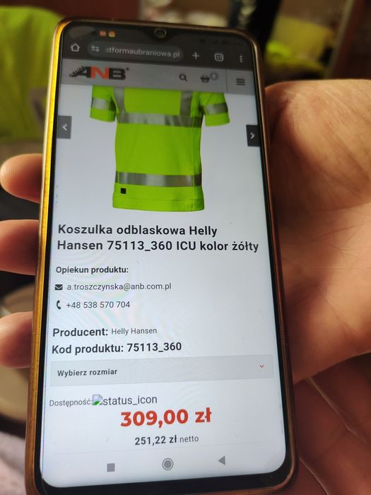 Koszula odblaskowa Helly Hansen L/XL