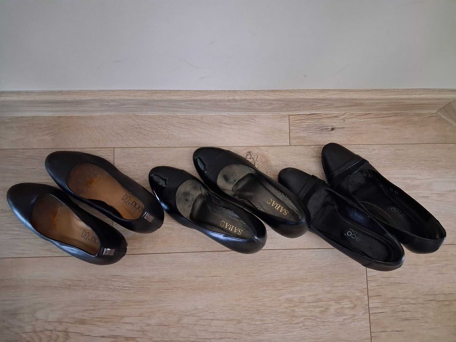 Buty damskie Lasocki, czółenka ze skóry, rozm. 37 i 1/2, 37,5