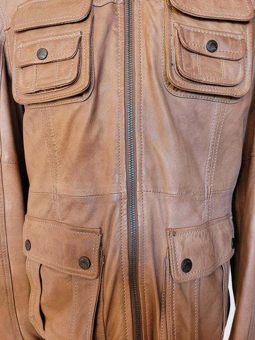 Wyjątkowa skórzana kurtka jacket, ramoneska od PEPE JEANS LONDON