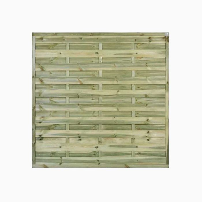 Płot osłonowy prosty listwowy multi 180x180